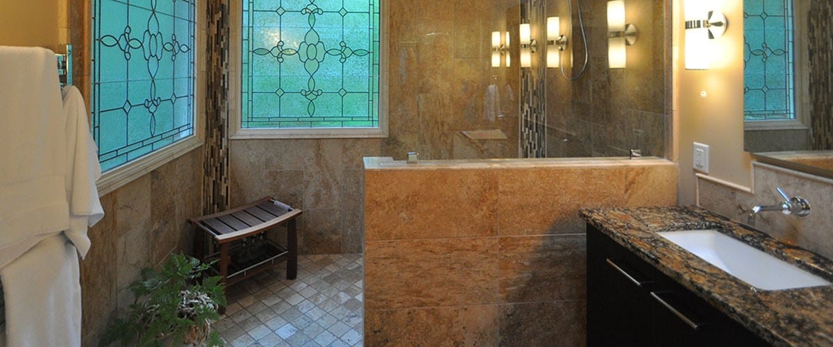 tile shower ideas for safe bathroom